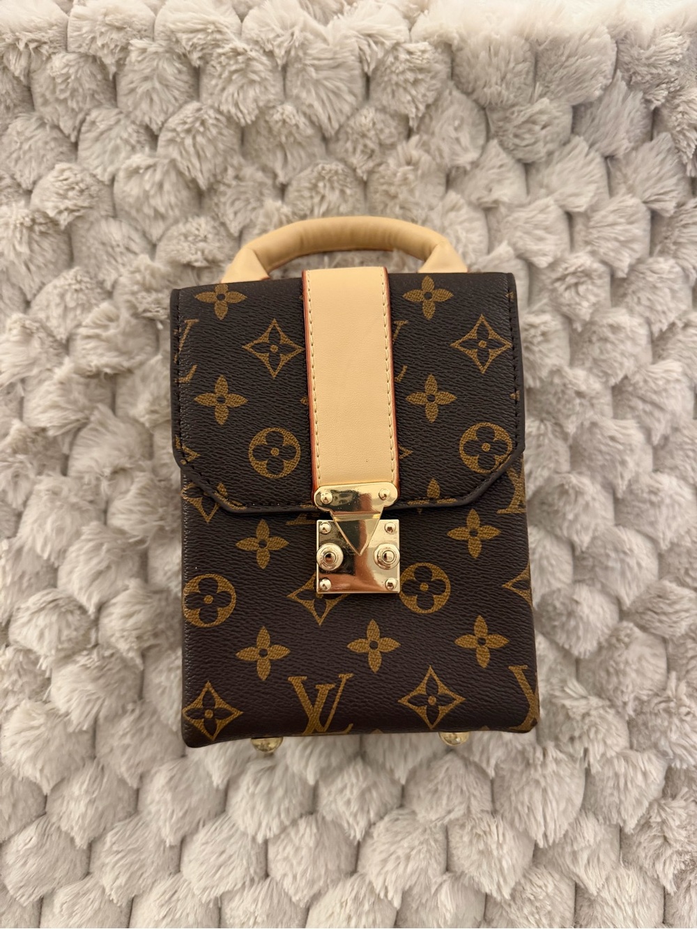 LV monogram trunk crossbody handbag
